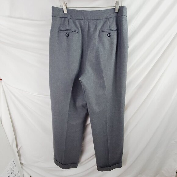 Pendleton Women's Gray Wool Dress Pants Slash Pocket Straight Leg Size 12 (A-2) - Picture 3 of 15
